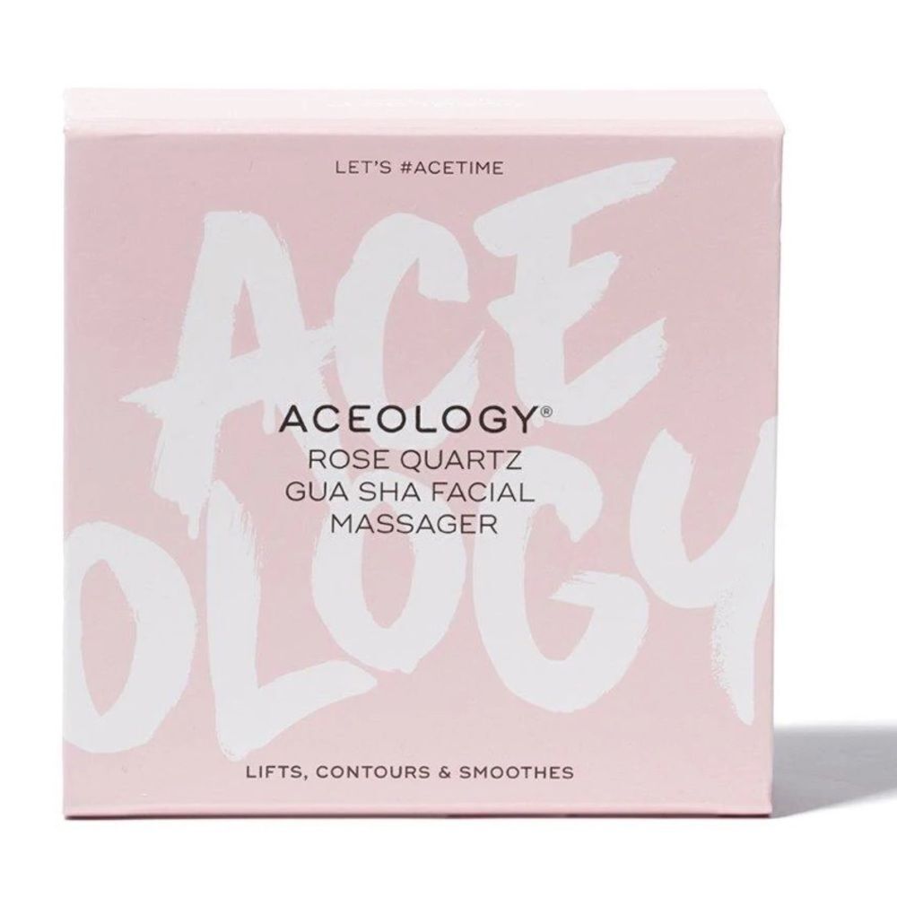Aceology Rose Quartz Gua Sha Facial Massager RV $45